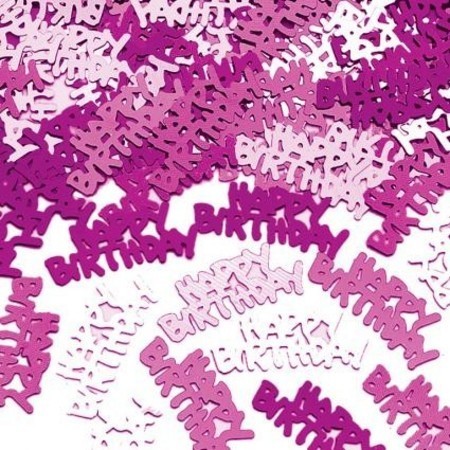 Pink Shimmer Happy Birthday Confetti AM991410