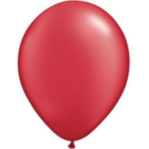 Ruby Red Radiant Pearl 16 inch (40cm) Latex Balloon Q87176