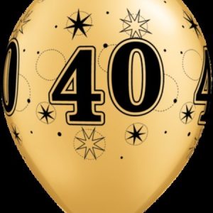 40 Sparkle Around Pearl Gold Latex Balloons Q48712