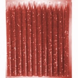 Glitter Candles Red AM158919