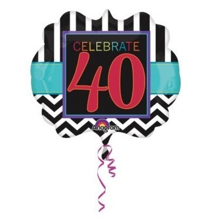 Birthday Celebration 40 SuperShape Foil Balloon ANA28687