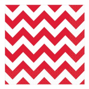 Apple Red Chevron Luncheon Napkins AM511492.40
