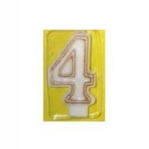 Candle Numeral 4 Gold AM157998