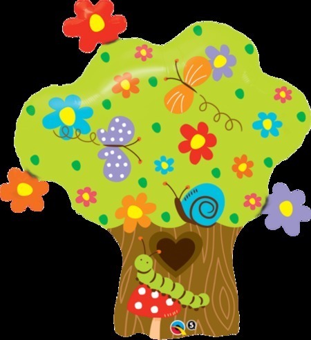 Enchanted Tree In Bloom Foil Shape Balloon Q26454