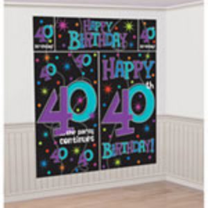 The Party Continues 40 Scene Setter Wall Decorating Kit AM670241