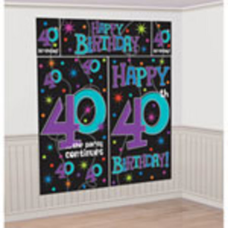 The Party Continues 40 Scene Setter Wall Decorating Kit AM670241