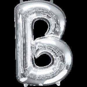 Silver Letter B Megaloon Foil Balloon ANA32948