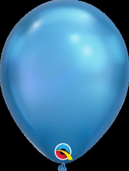 Chrome Blue Latex Balloon Q58272