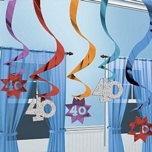 40 The Party Continues Hanging Swirl Decorations AM674040