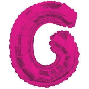Letter G Magenta Foil Shape Balloon G14M