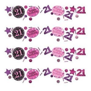 21st Birthday Pink Celebration Confetti Value Pack AM9900586