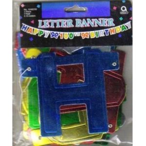Happy 100th Birthday Letter Banner AM12462.90