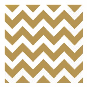 Gold Chevron Luncheon Napkins AM511492.19