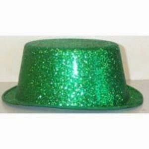 Top Hat Green Glitter MFGH-1-GRT