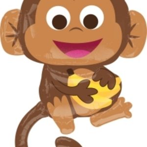 Happy Monkey Supershape Foil Balloon ANA34573