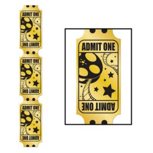 Jointed Foil Golden Ticket Pull-Down Cutout BE54485