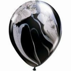 Black & White SuperAgate Latex Balloon Q39921