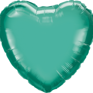 Chrome Green 18 inch (46cm) Heart Shape Foil Balloon Q90056