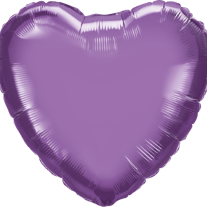 Chrome Purple 18 inch (46cm) Heart Shape Foil Balloon Q90048