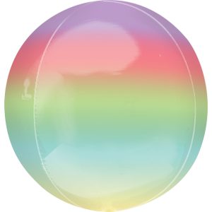 Ombré Rainbow Orbz Ultrashape Foil Balloon ANA39850 (1 Piece)
