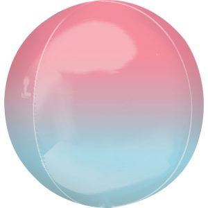 Ombré Red & Blue Orbz Ultrashape Foil Balloon ANA39845 (1 Piece)