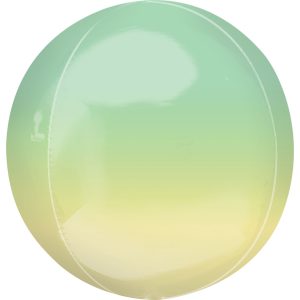 Ombré Yellow & Green Orbz Ultrashape Foil Balloon ANA39846 (1 Piece)