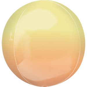 Ombré Yellow & Orange Orbz Ultrashape Foil Balloon ANA39848 (1 Piece)