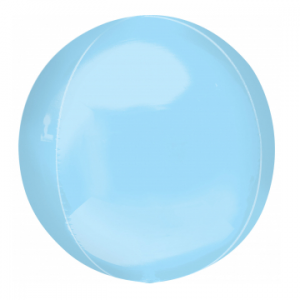 Pastel Blue Orbz Ultrashape Foil Balloon ANA3911199