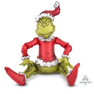 Sitting Santa Grinch Multi Balloon ANA38436