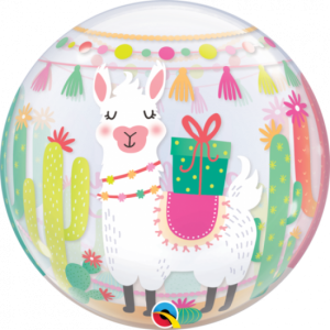 Qualatex Bubble 22 inch (56 cm) Llama Birthday Party Q87742
