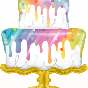 Dripping Cake 39 inch (99 cm) Foil Balloon Q10506
