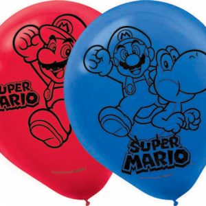 Super Mario Bros 12 inch (30 cm) Latex Balloons ANA111554