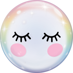 Eyelashes 22 inch (56 cm) Single Bubble Balloon Q13009