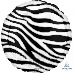 Zebra Print Animalz 18 inch (45 cm) Foil Balloon ANA42384