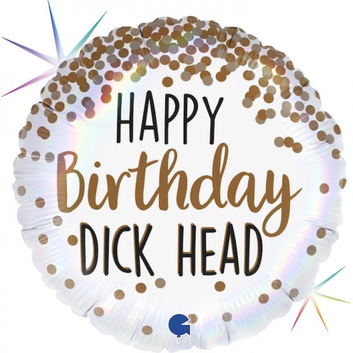 Happy Birthday D!#k Head 18 inch (45 cm) Foil Balloon G78038