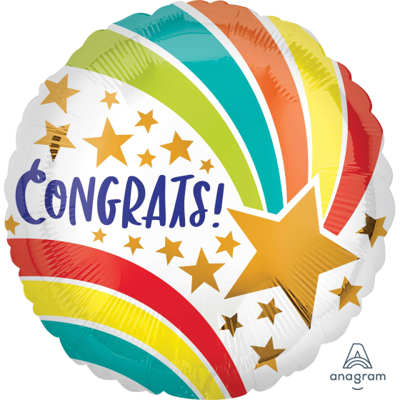 Congrats Shooting Star 18 inch (45 cm) Foil Balloon AM41137