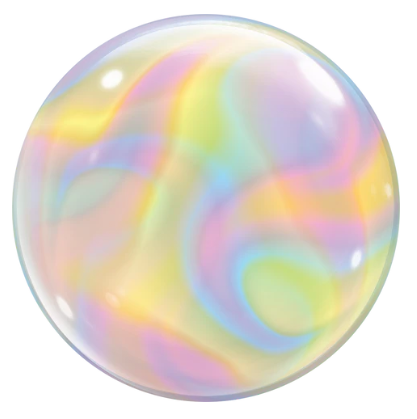 Iridescent Swirls 22 inch (56 cm) Bubble Balloon Q13081